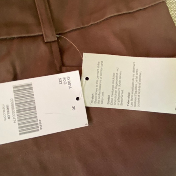 Mexx Womens Brown 30X32 Tall Cotton Blend Office Event Casual Trouser Pants - Picture 4 of 13